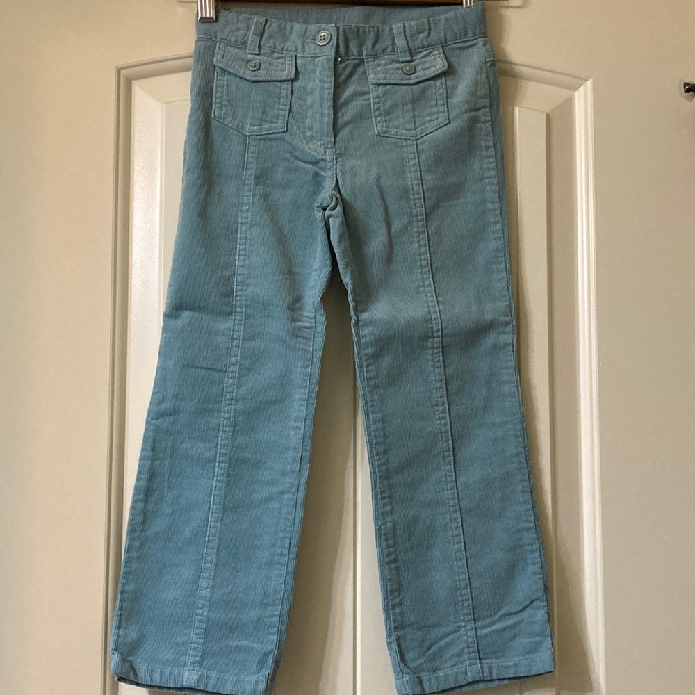 Girls Janie and Jack Blue Corduroy Trousers